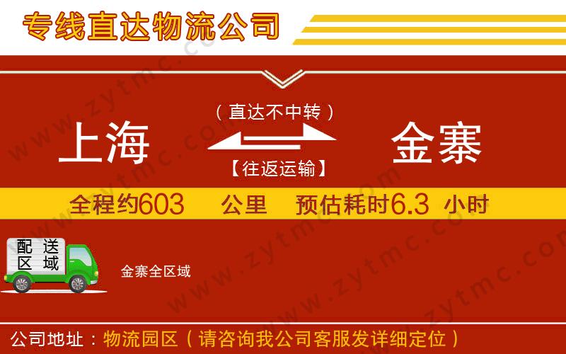 上海到金寨物流公司