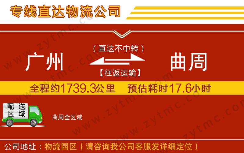 廣州到曲周物流專線