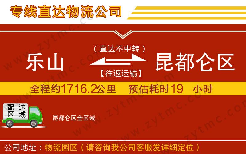 樂山到昆都侖區(qū)物流專線