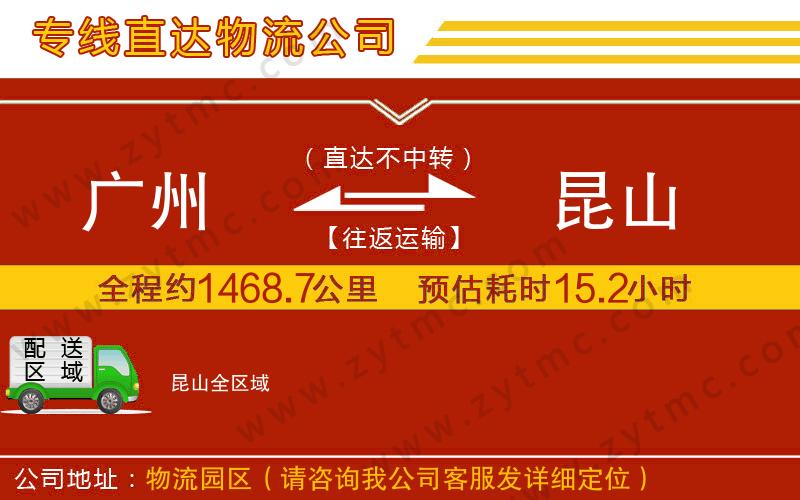 廣州到昆山物流專線