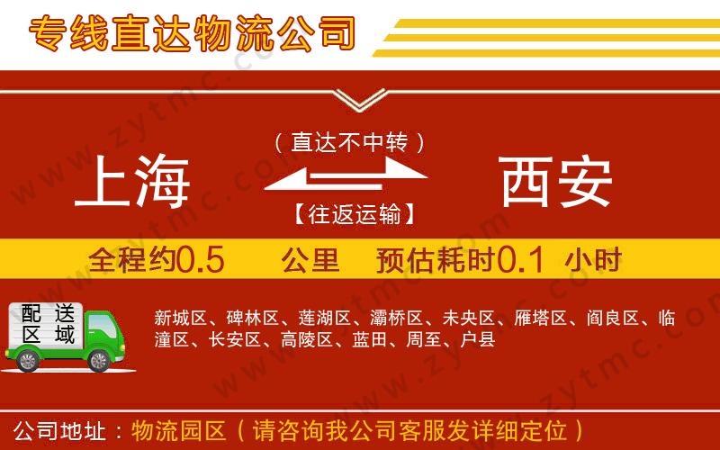 上海到西安物流專線