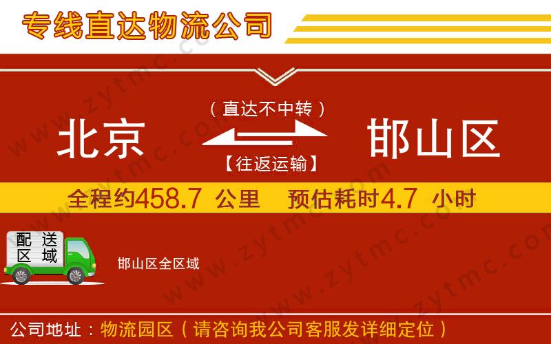 北京到邯山區(qū)物流專線